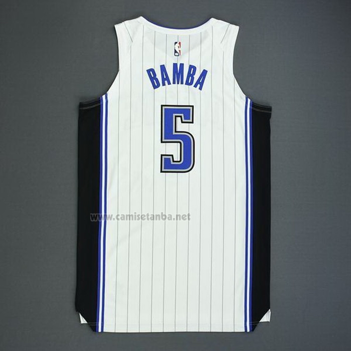 Camiseta Orlando Magic Mohamed Bamba #5 Icon Autentico 2019-20 Blanco